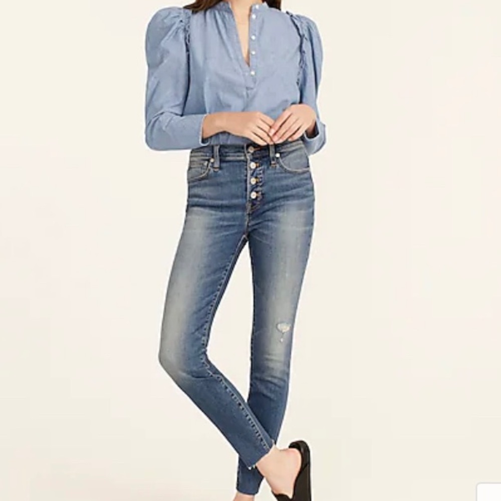 J crew toothpick jeans size 27